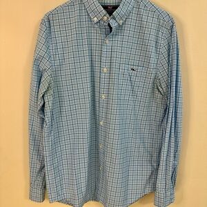 Vineyard Vines Men's Medium Slim Fit Tucker Shirt Long Sleeve check Button Down